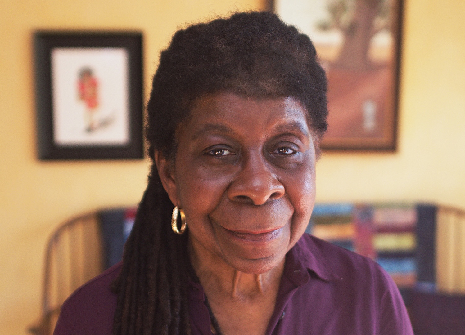 Photo Alice Green in her office.